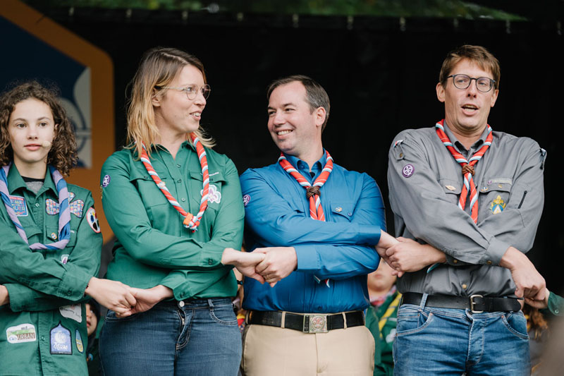 Cérémonie de promesse du nouveau Chef Scout du Luxembourg