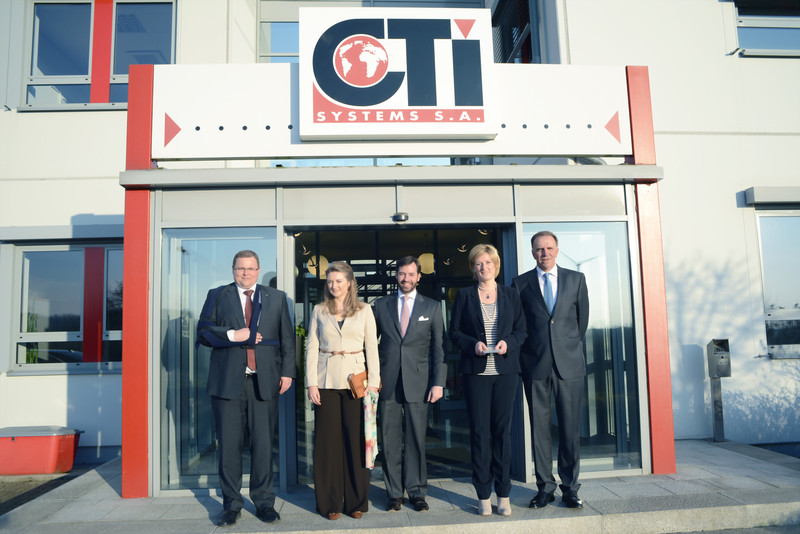 Visite de la société CTI Systems à Lentzweiler