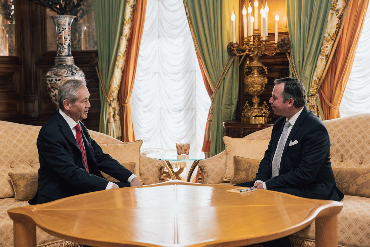Audience pour l'ancien Président de la Mongolie