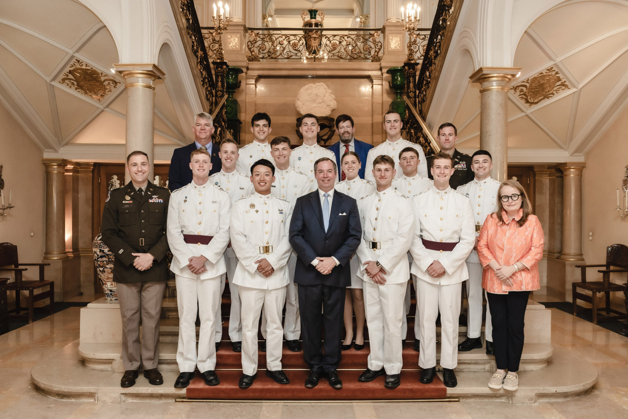 Audience d’élèves-officiers de l’United States Military Academy at West Point