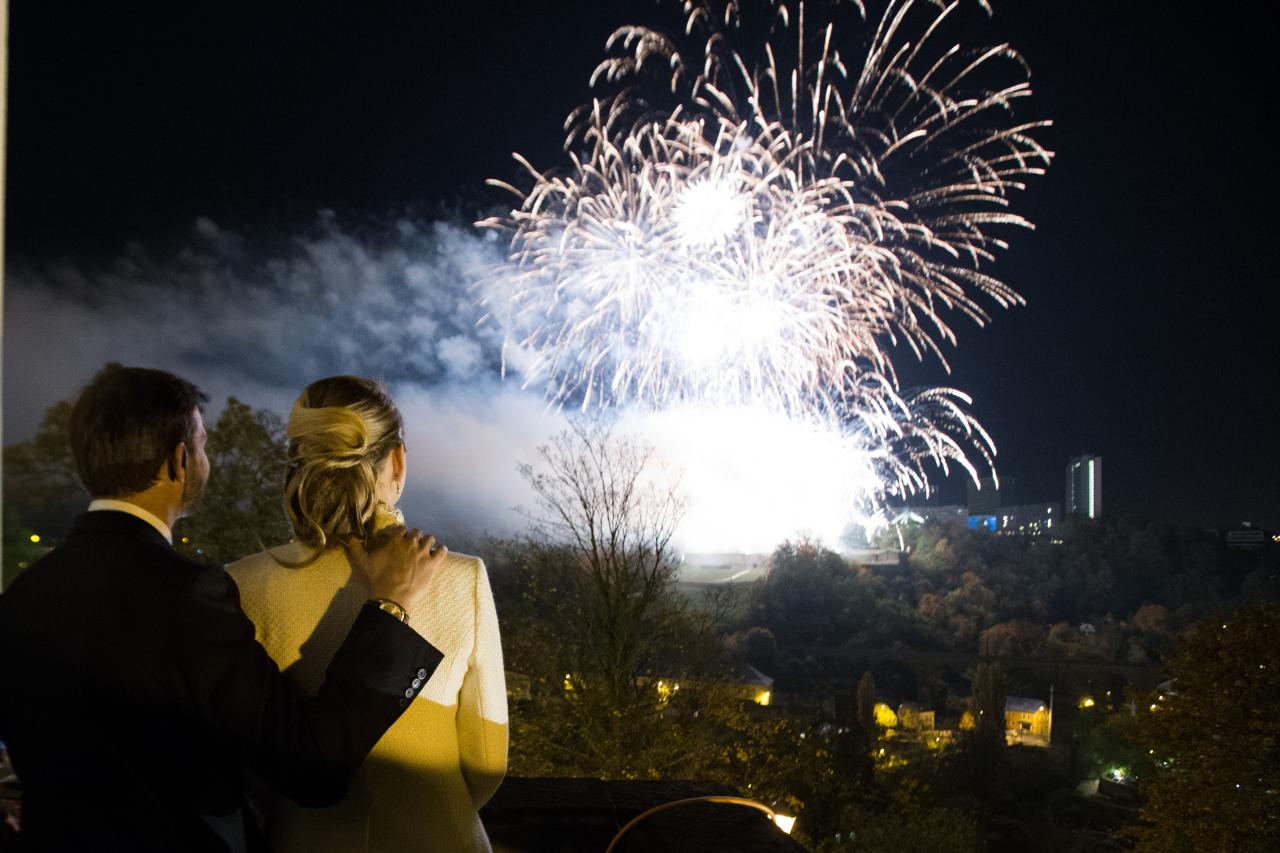 Feu d'artifice à Luxembourg-Ville