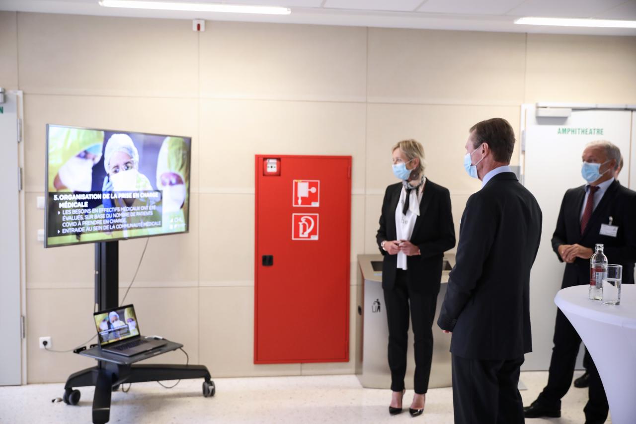Le Grand-Duc a visité le Centre Hospitalier de Luxembourg