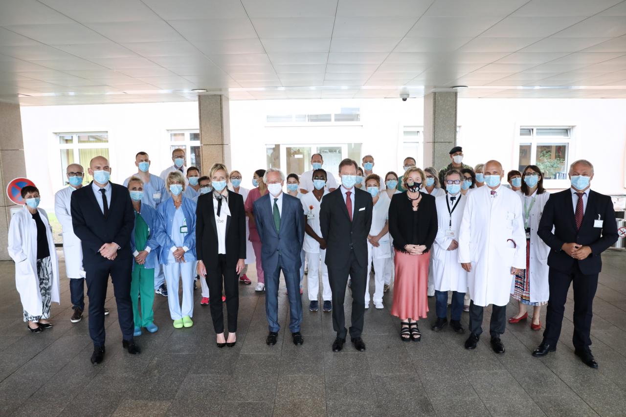 Le Grand-Duc a visité le Centre Hospitalier de Luxembourg