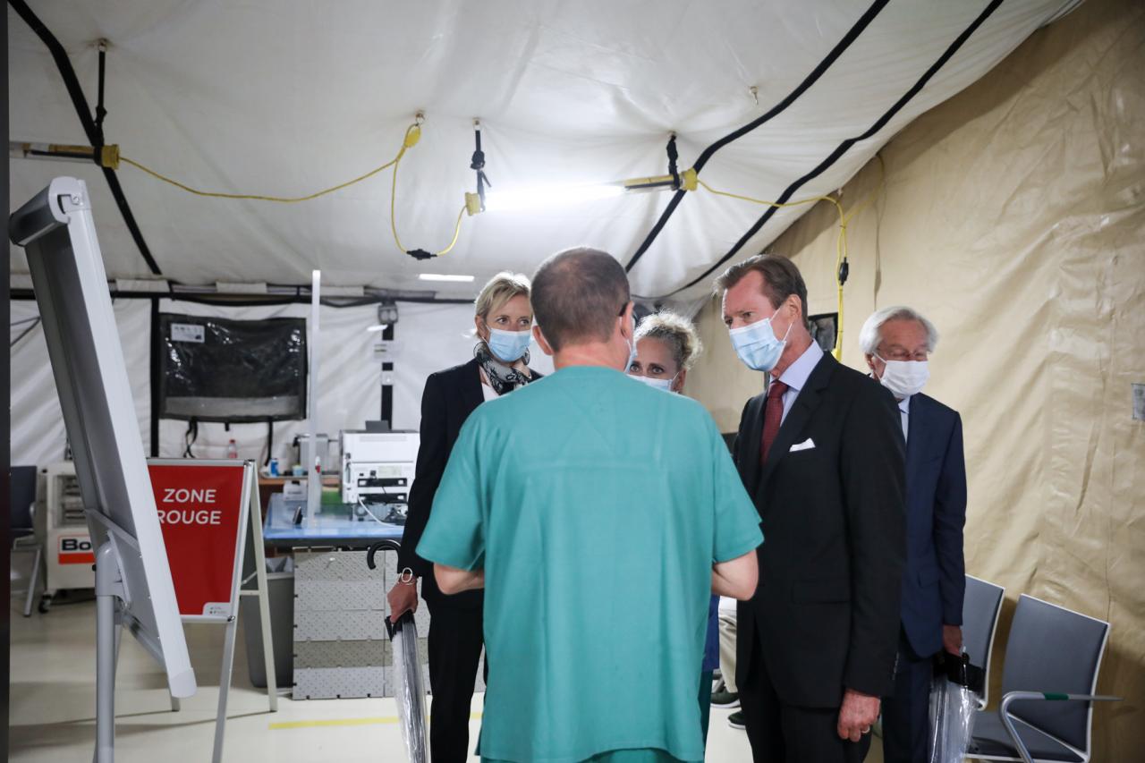 Le Grand-Duc a visité le Centre Hospitalier de Luxembourg