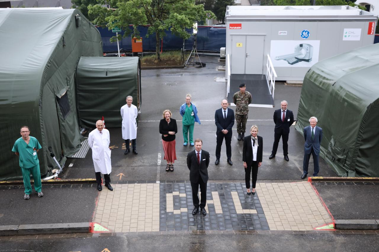 Le Grand-Duc a visité le Centre Hospitalier de Luxembourg