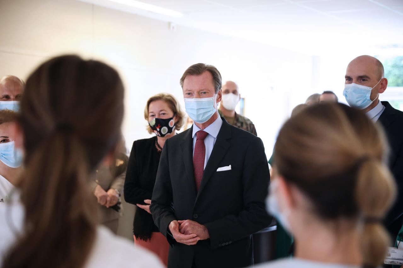 Le Grand-Duc a visité le Centre Hospitalier de Luxembourg
