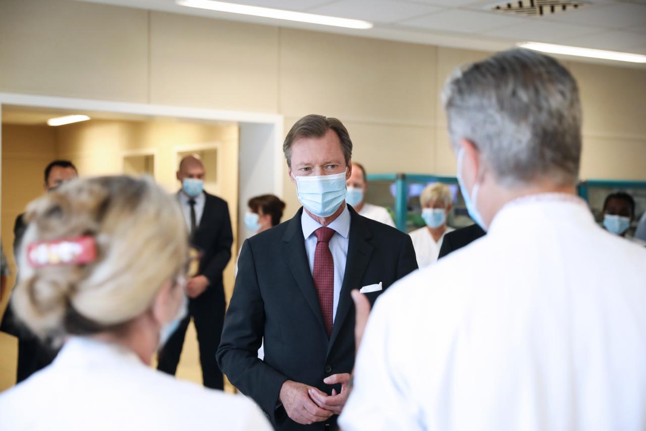 Le Grand-Duc a visité le Centre Hospitalier de Luxembourg