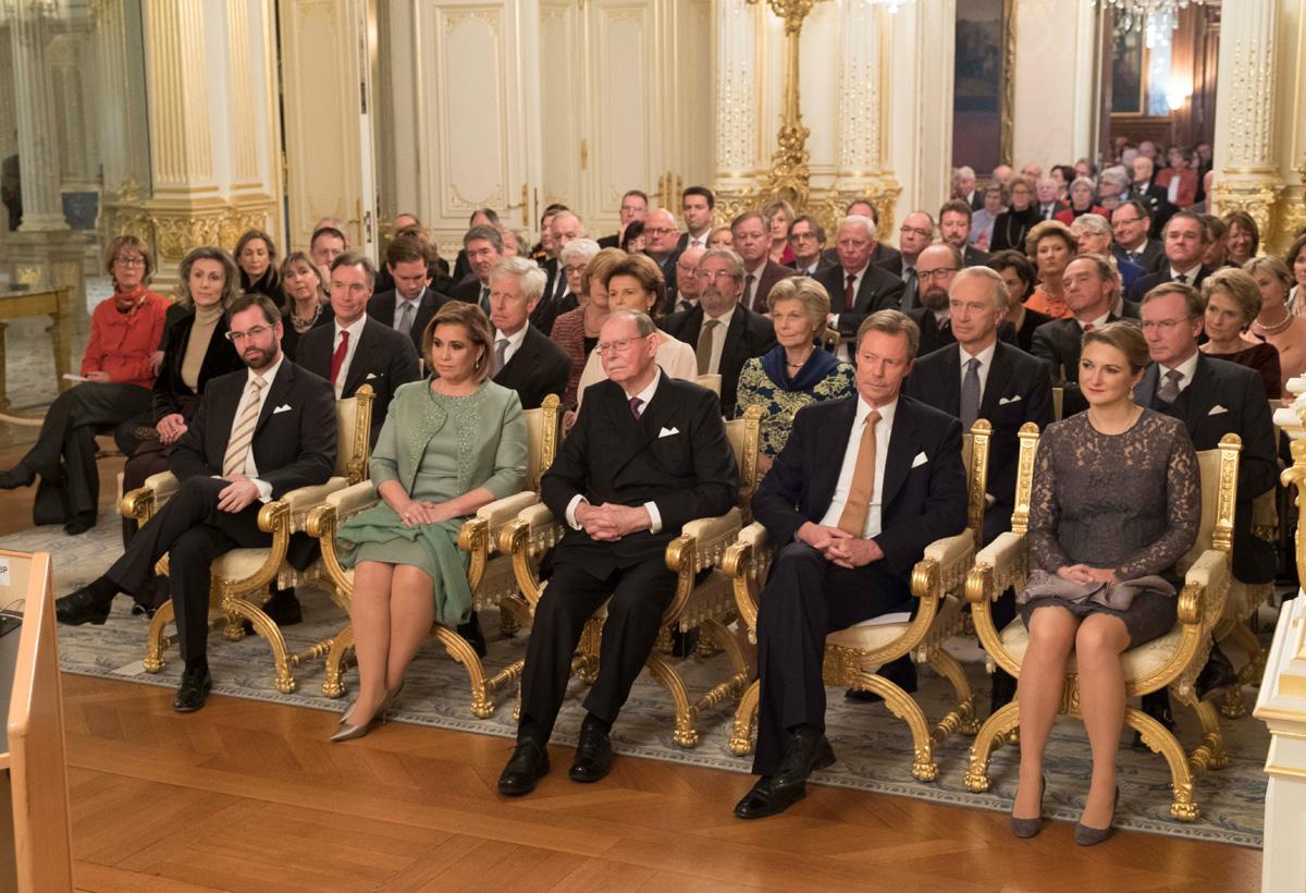 Family members attended an academic conference in the Grand Ducal Palace