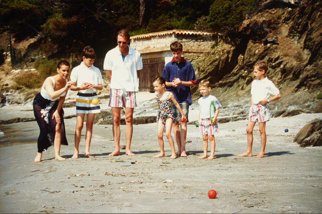 Familienfoto am Strand