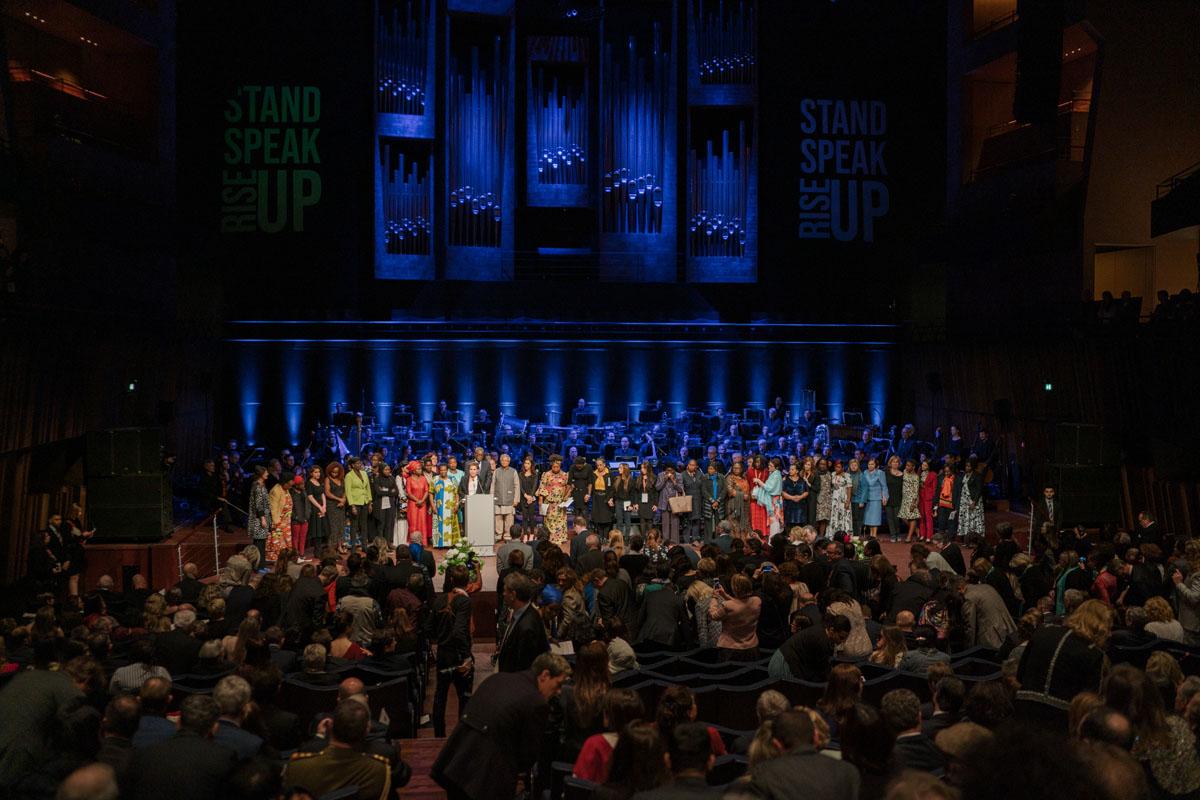 Overview of the gala reception of the International Forum "Stand Speak Rise Up!