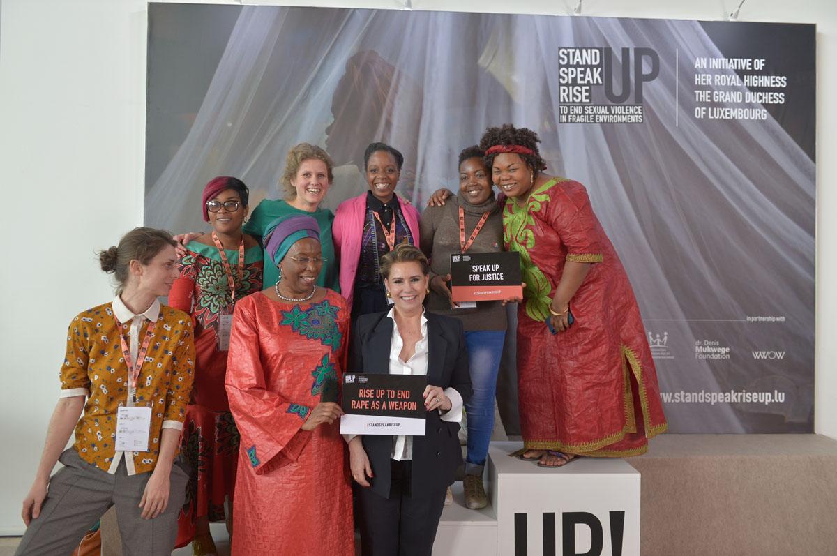 La Grande-Duchesse lors du Forum International "Stand Speak Rise Up!"