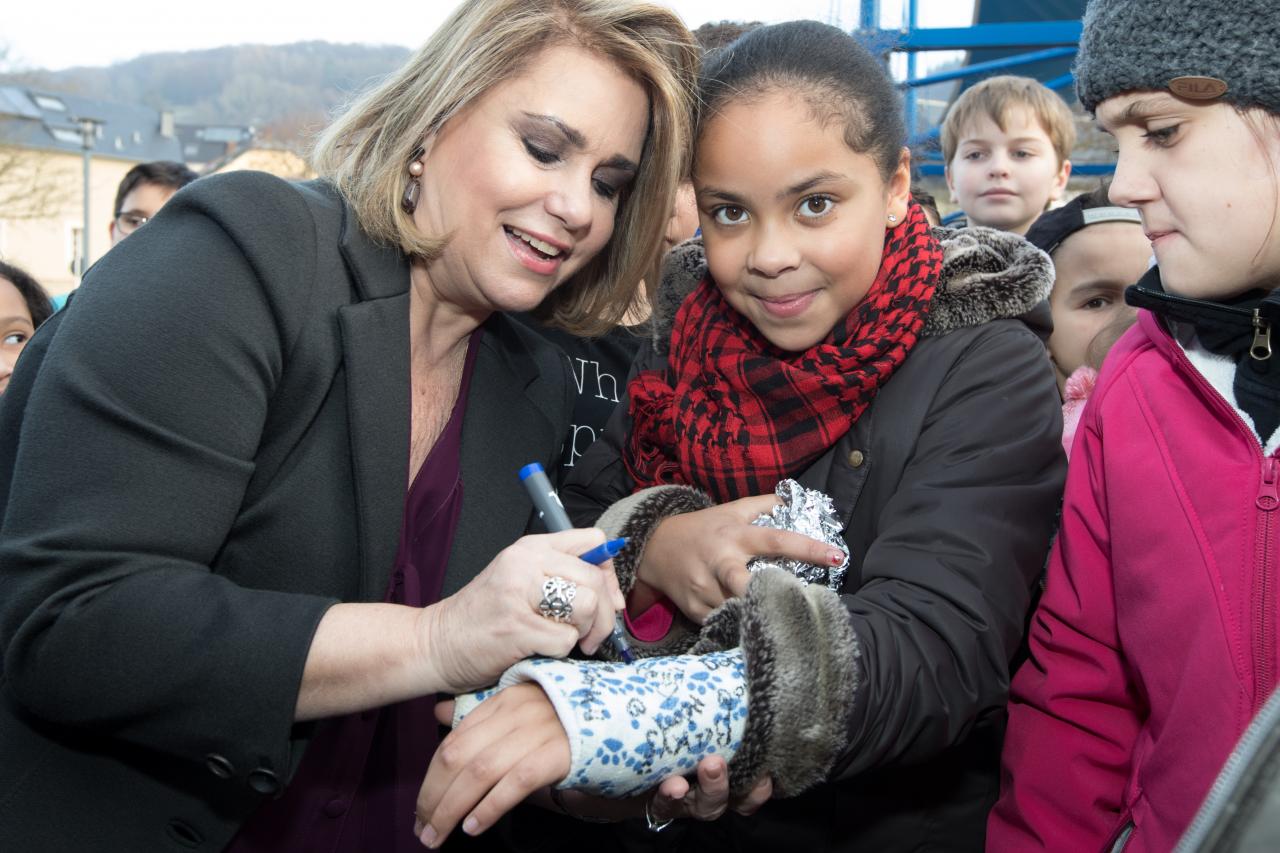 Besuch der Schulen von Ermsdorf und Medernach