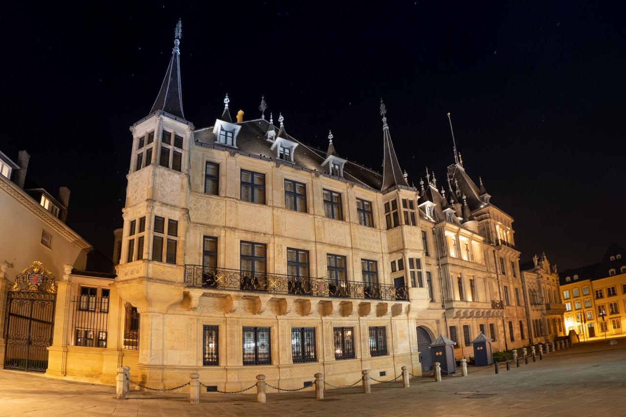 Palais grand-ducal de nuit