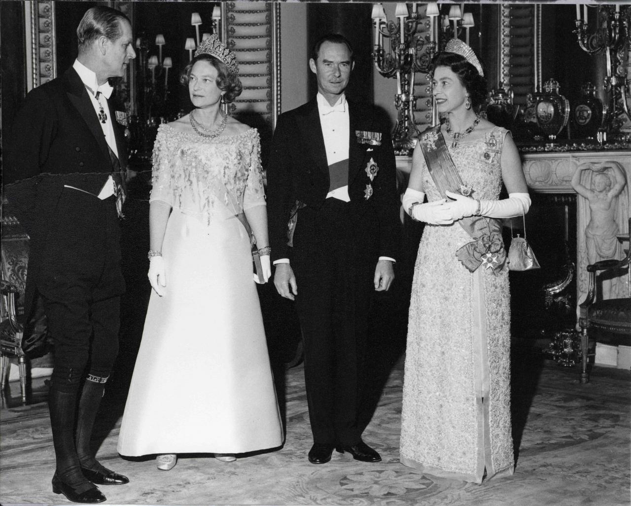 Le Couple grand-ducal en Visite officielle en Grande-Bretagne en 1972
