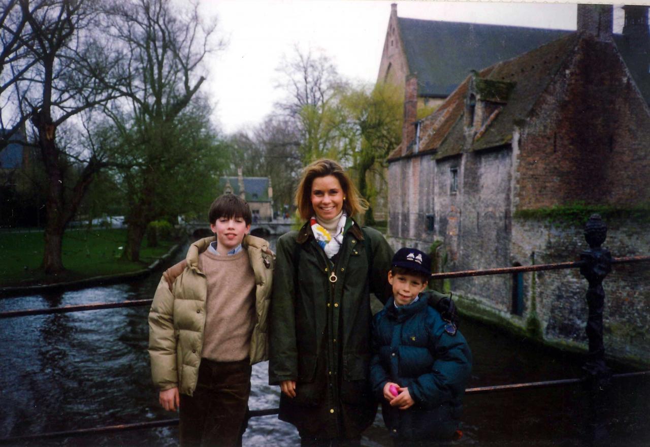 Princess Maria Teresa with her sons