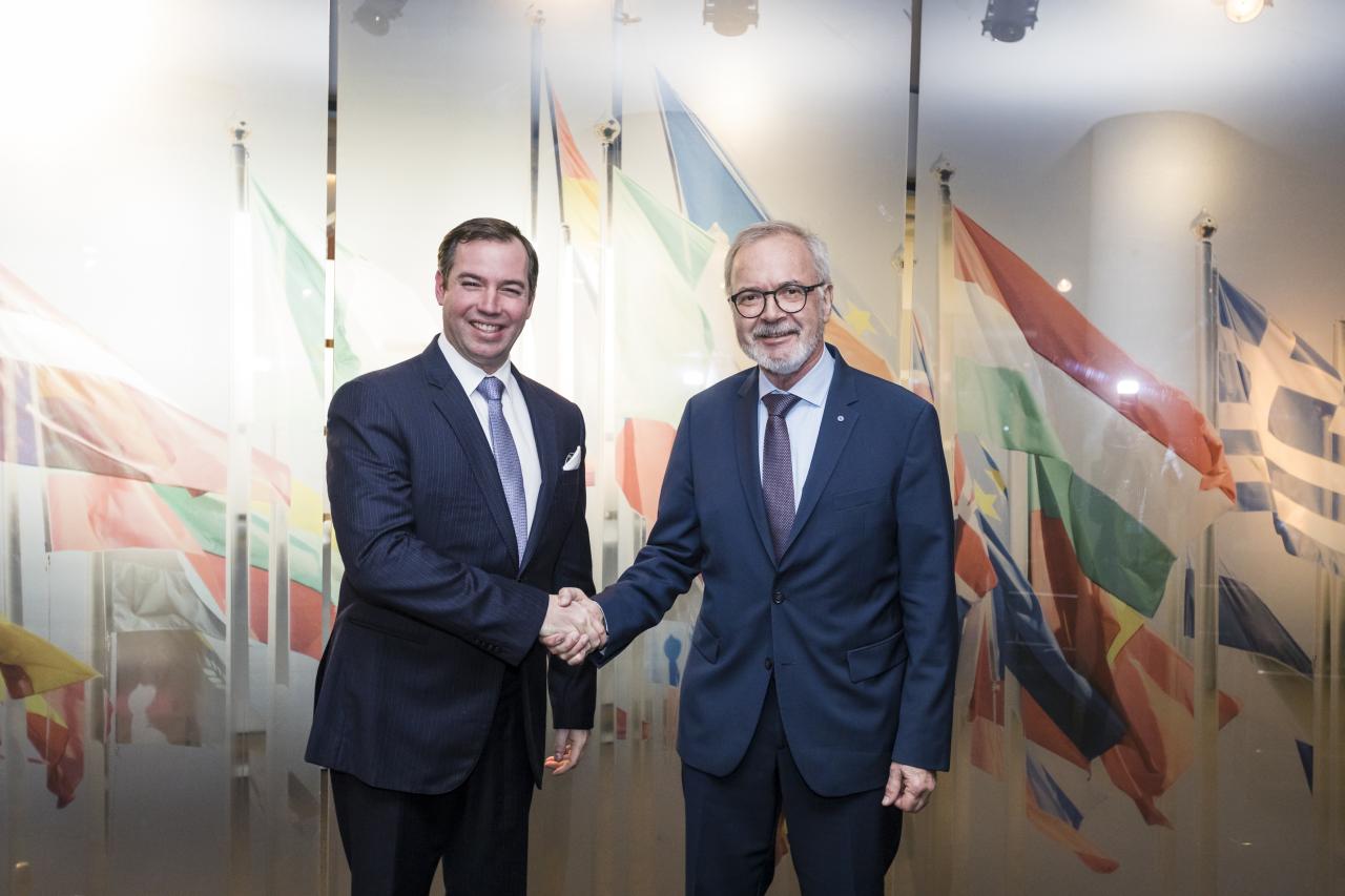Le Prince héritier a assisté à une présentation de l'European Investment Bank (EIB)