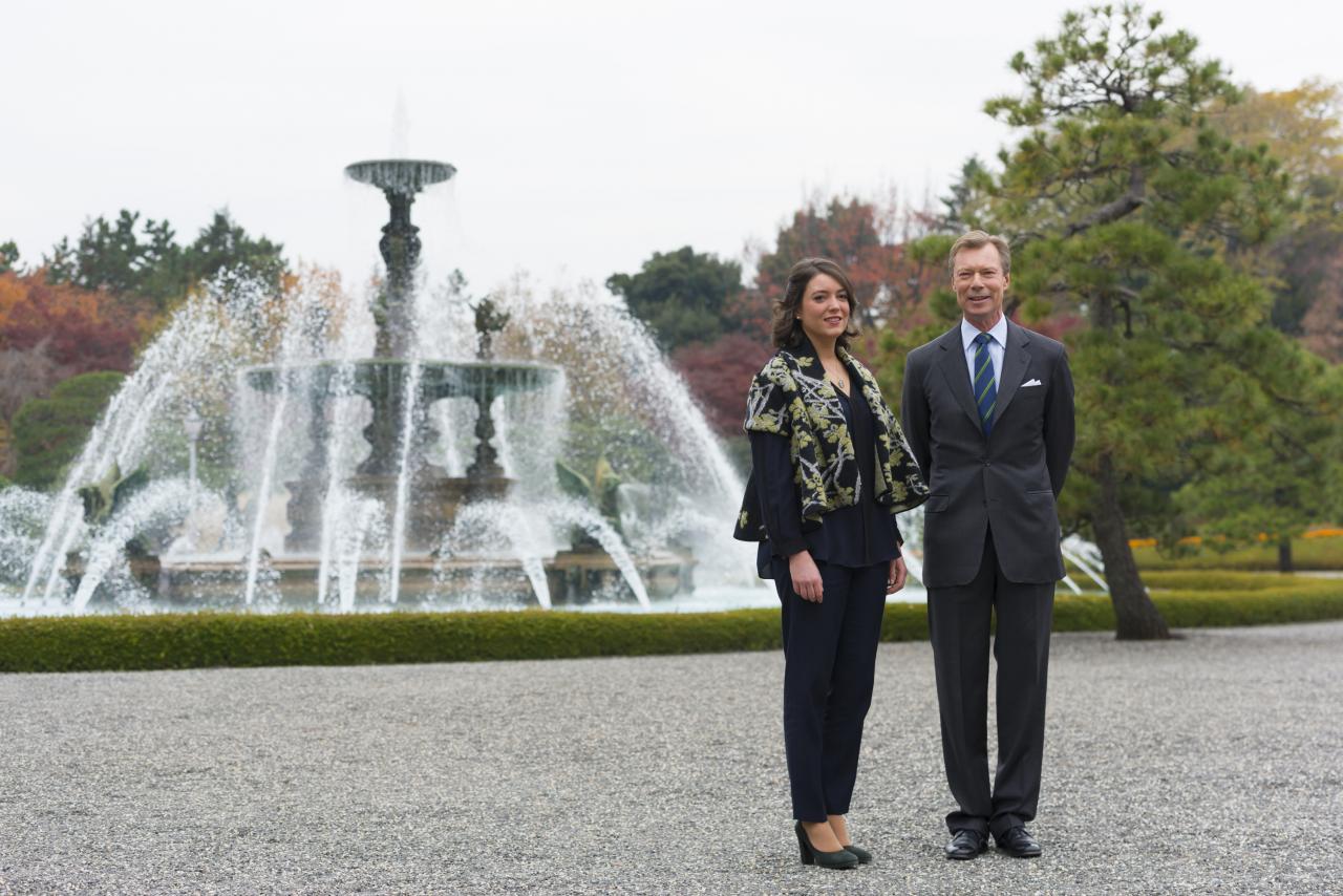 Visite d'Etat au Japon - Le Grand-Duc et la Princesse Alexandra