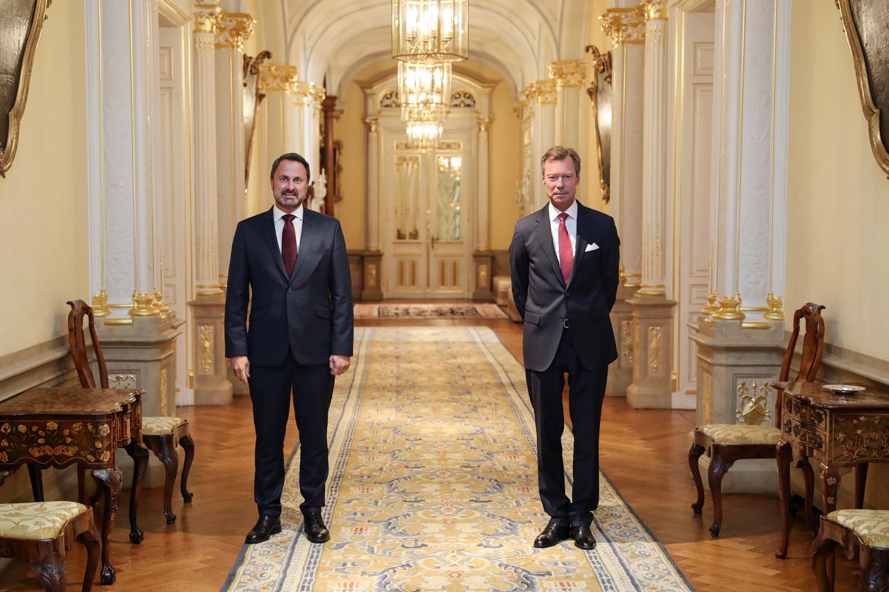 Le Grand-Duc et M. Xavier Bettel