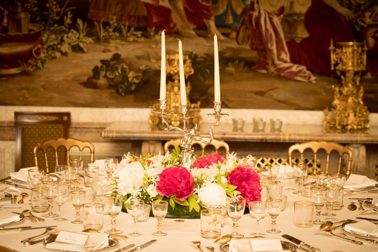 Floral decorations for a State visit - May 2017