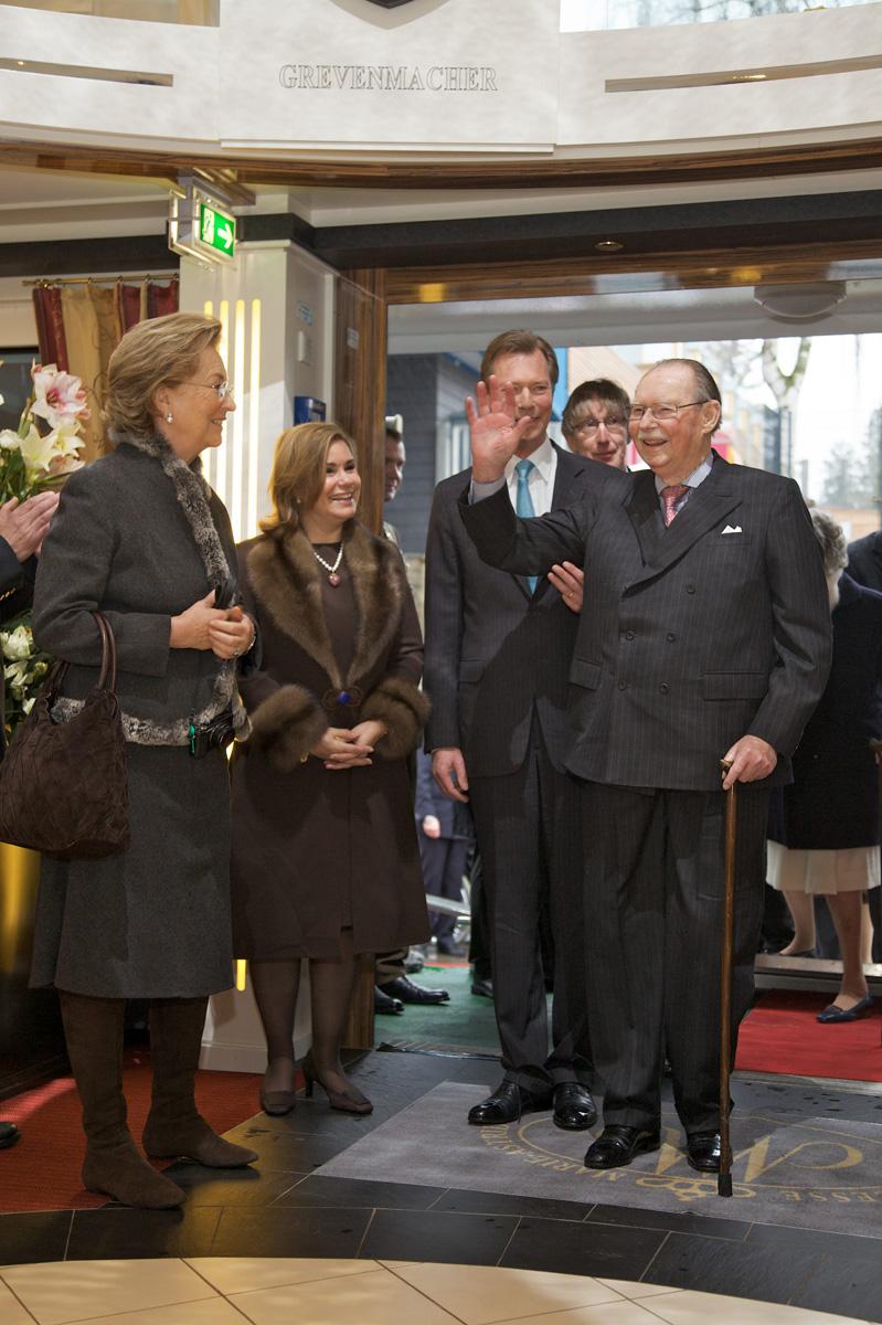 Le Couple grand-ducal et le Grand-Duc Jean