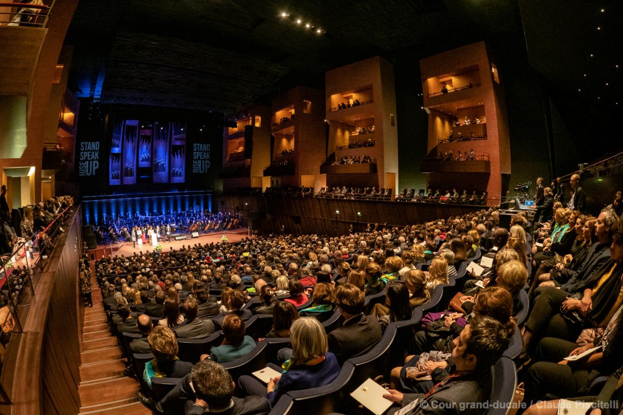 Gala-Abend in der Philharmonie anlässlich des internationalen Forums "Stand Speak Rise Up!"