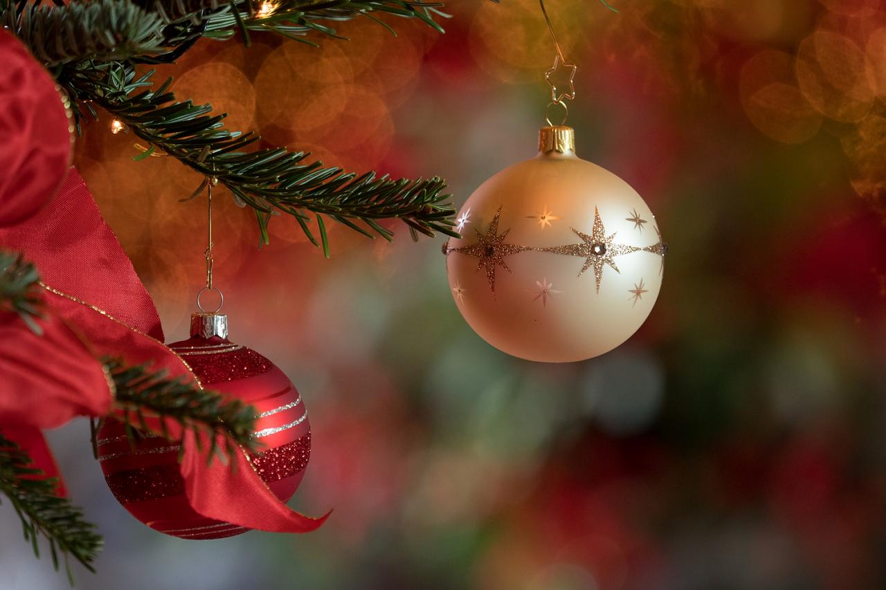 Christmas decorations at Berg Castle - December 2017