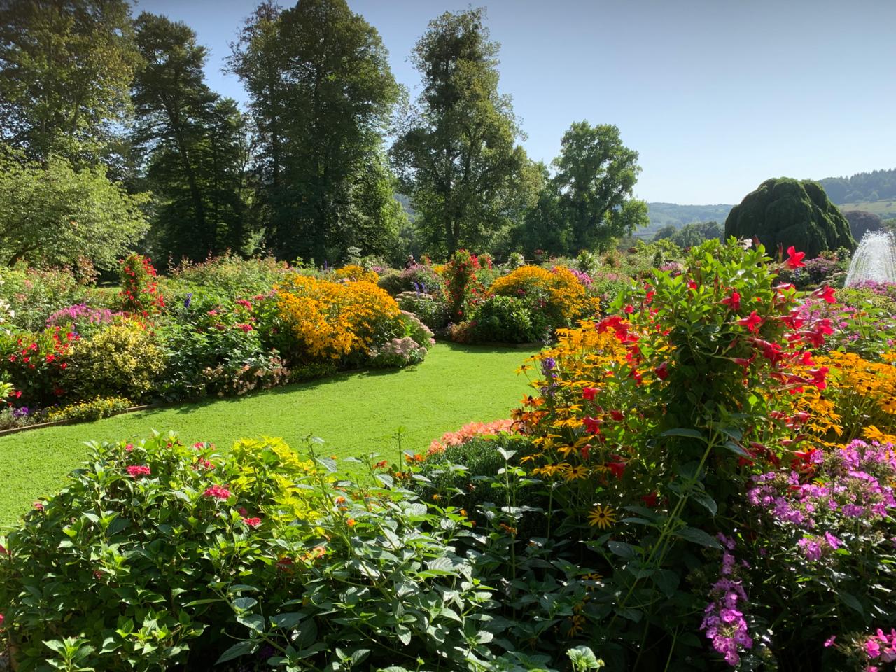 Les Jardins du Château de Berg pendant l'été