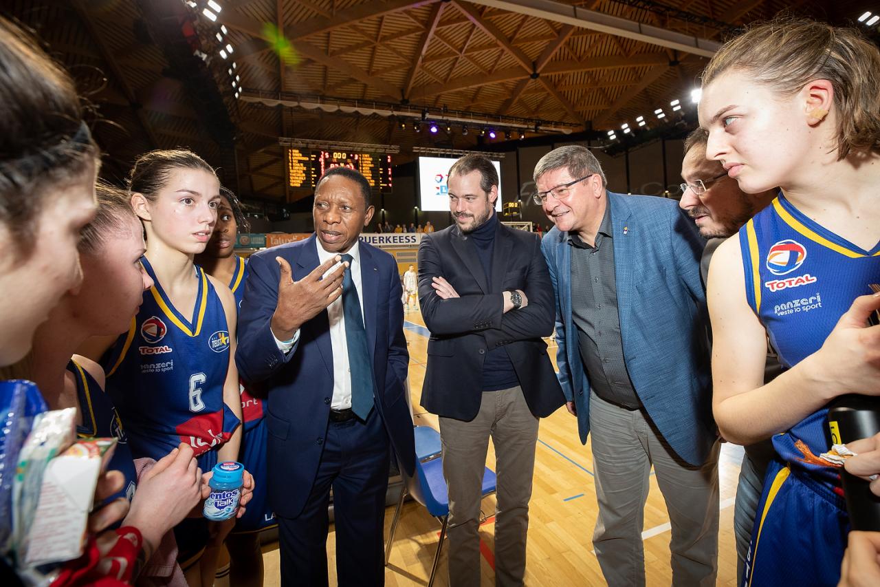 Le Prince Félix a assisté aux demi-finales de basketball de la Coupe de Luxembourg / Ladies Cup en février 2020