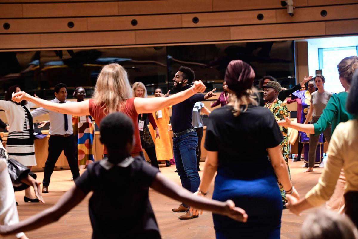 Dance workshop at the International Forum "Stand Speak Rise Up!"