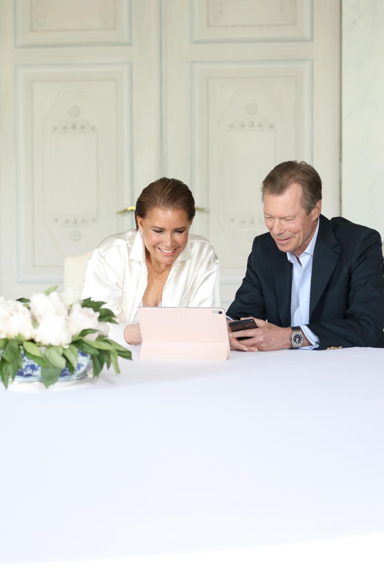 Birth of Prince Charles - Video conference at Berg Castle