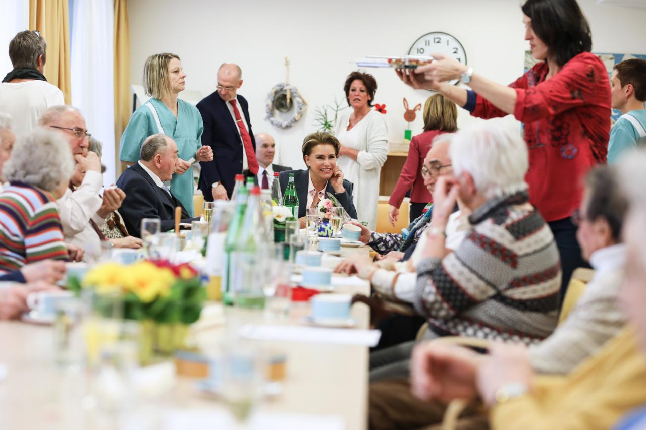 La Grande-Duchesse a visité le centre gérontologique multifonctionnel Pontalize à Ettelbruck