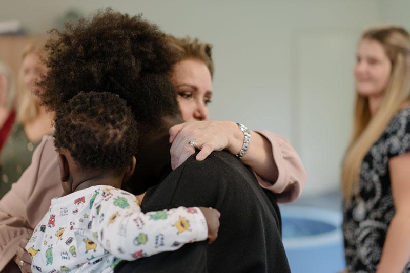 The Grand Duchess during her visit to the Norbert Ensch Care Centre in Contern