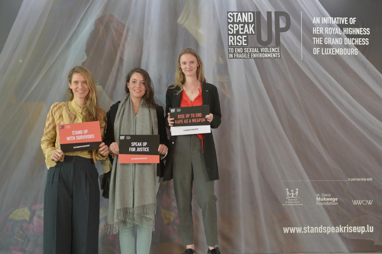 Lors du Forum International "Stand Speak Rise Up!"