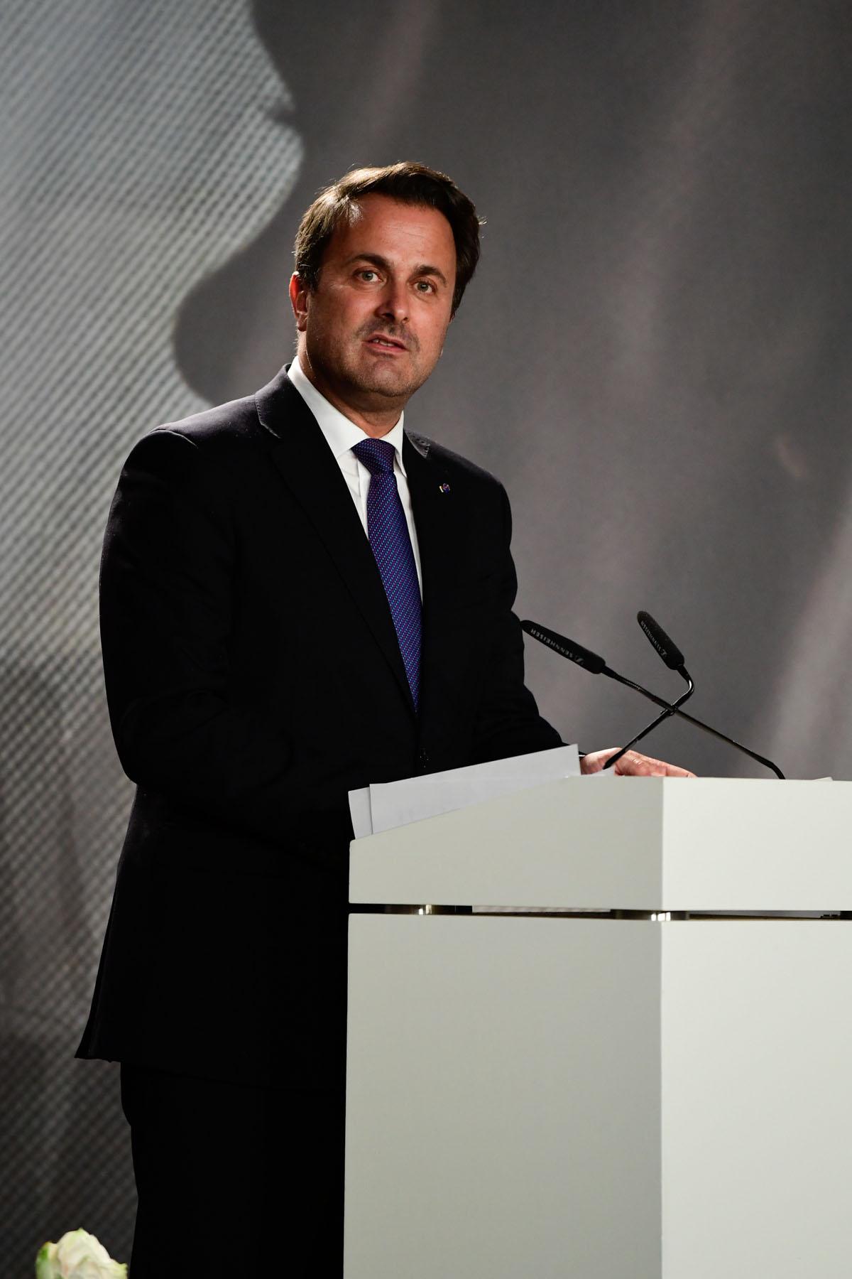 Mr Xavier Bettel, Prime Minister, during his speech at the Stand Speak Rise Up! forum