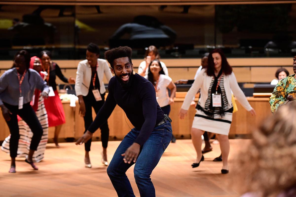 Dance workshop at the International Forum "Stand Speak Rise Up!"