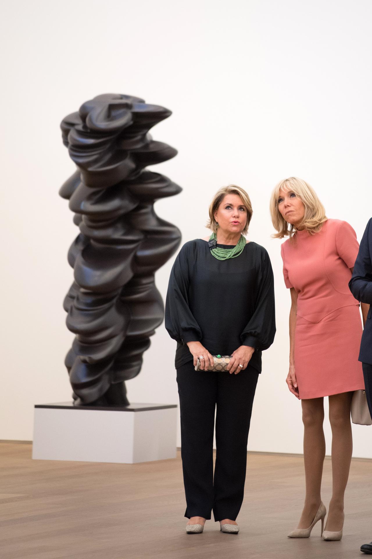 Visite au MUDAM avec Madame Brigitte Macron