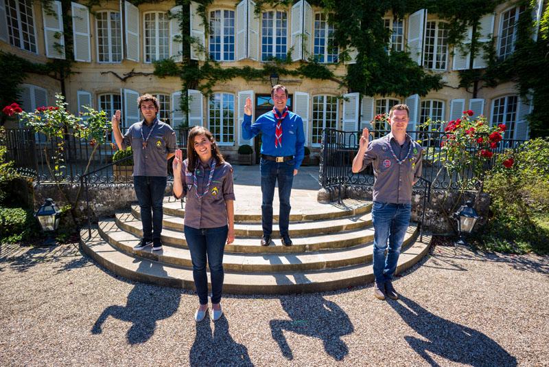 Interview du Prince Guillaume par les scouts de la FNEL