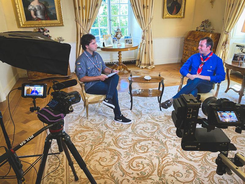  Interview du Prince Guillaume par les scouts de la FNEL