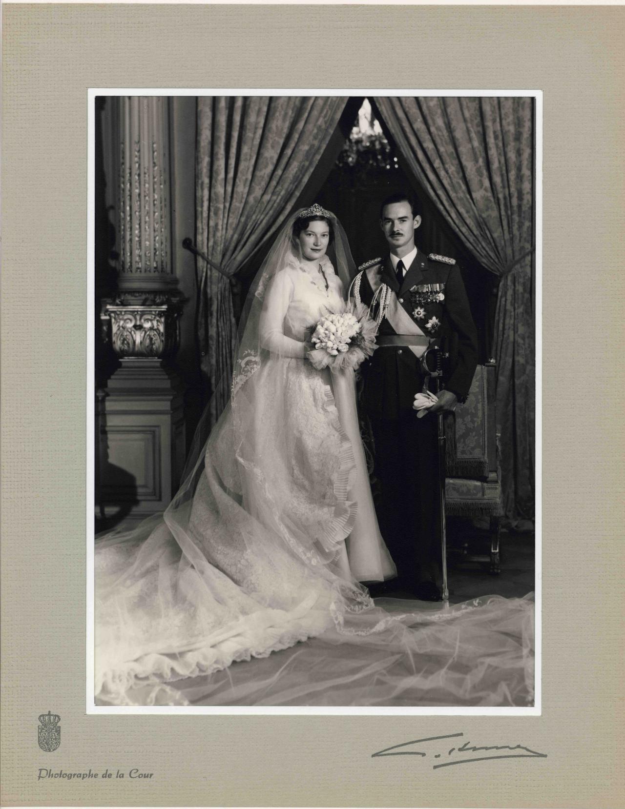 Portrait - Mariage de LL.AA.RR. le Grand-Duc héritier Jean et la Princesse Joséphine-Charlotte de Belgique