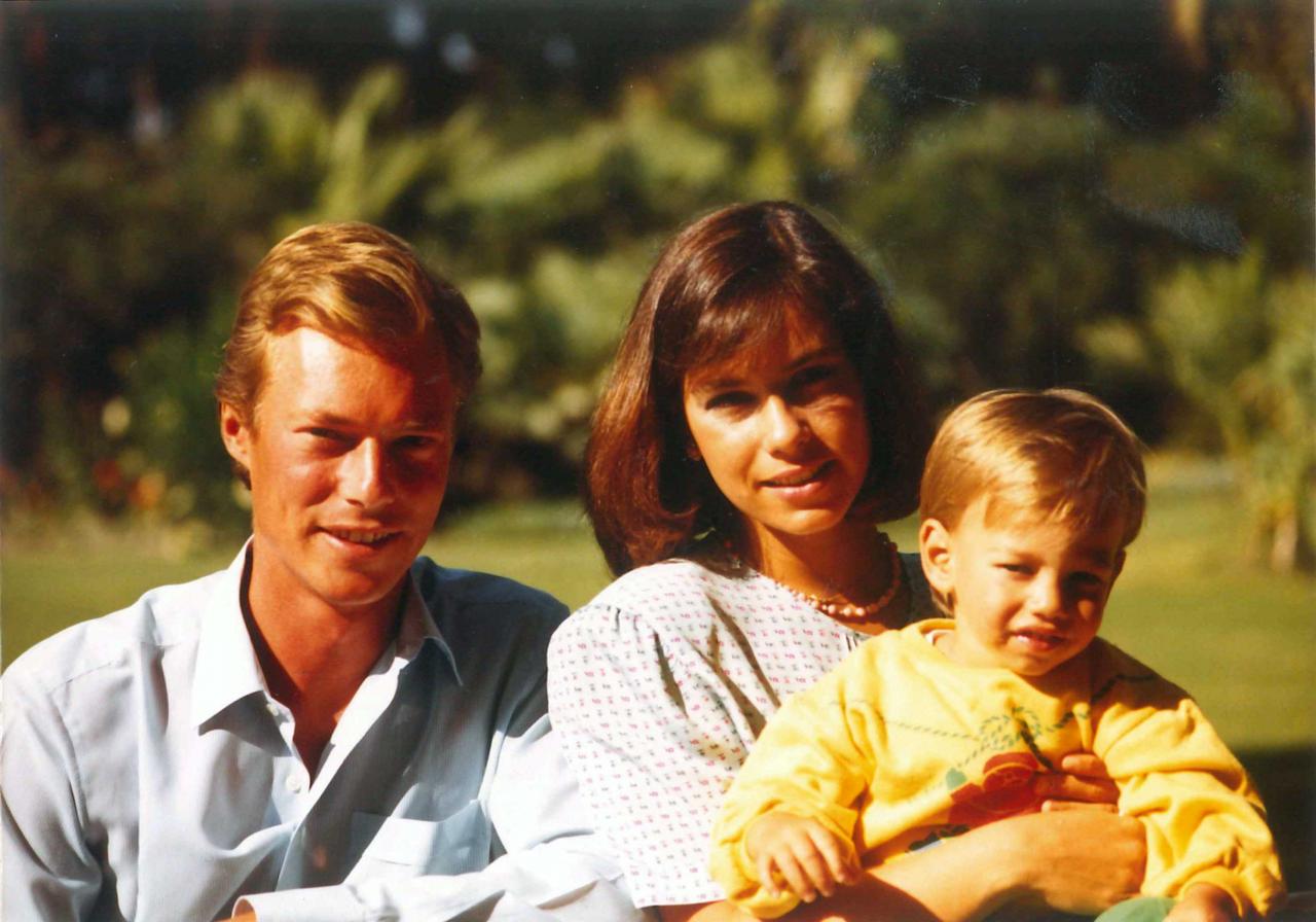 The Grand Duke and the Grand Duchess with Prince Guillaume