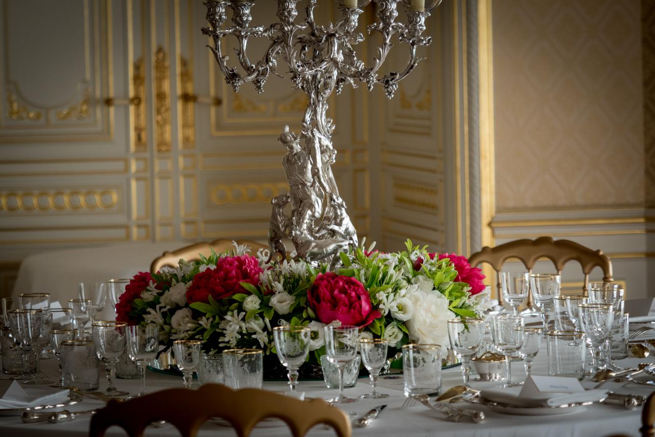 Floral decorations for a State visit - May 2017