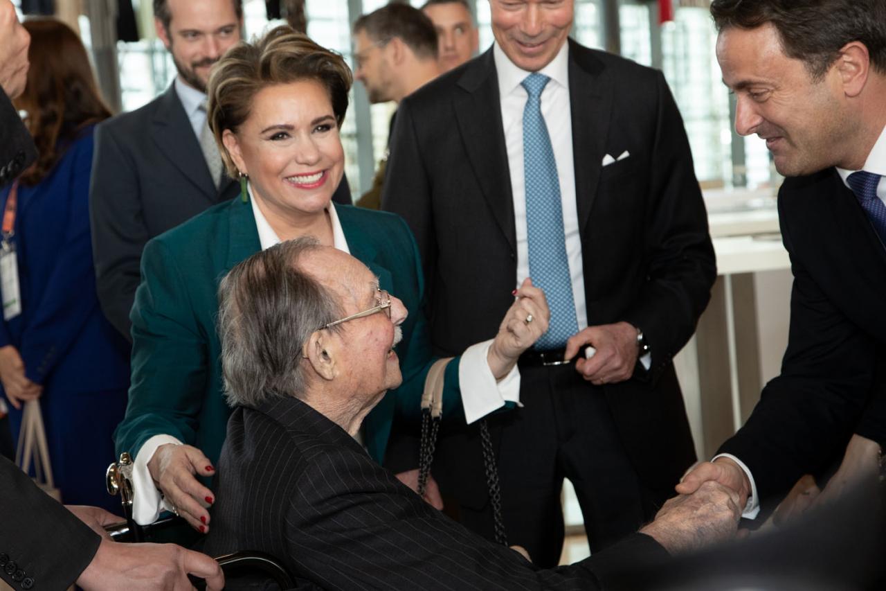 The Grand Duke Jean and the Grand Duchess at the international forum "Stand Speak Rise Up!