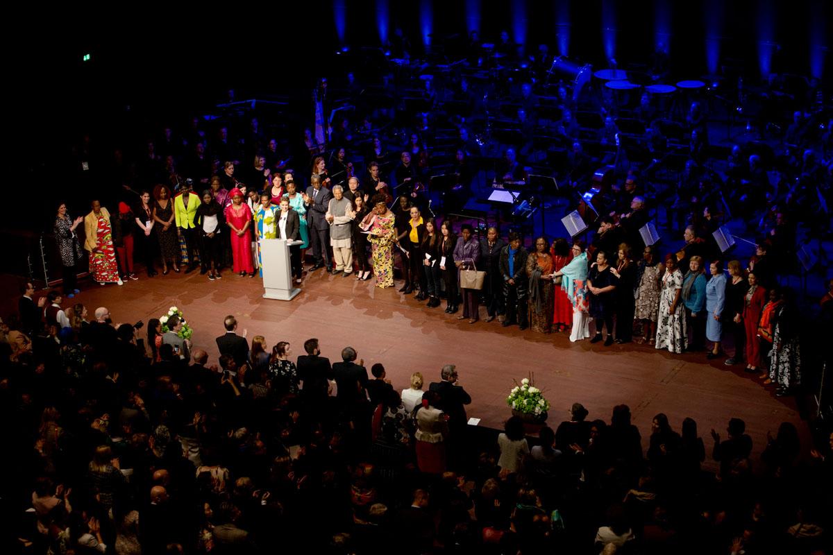 Global view on the gala reception of the forum "Stand Speak Rise Up!"