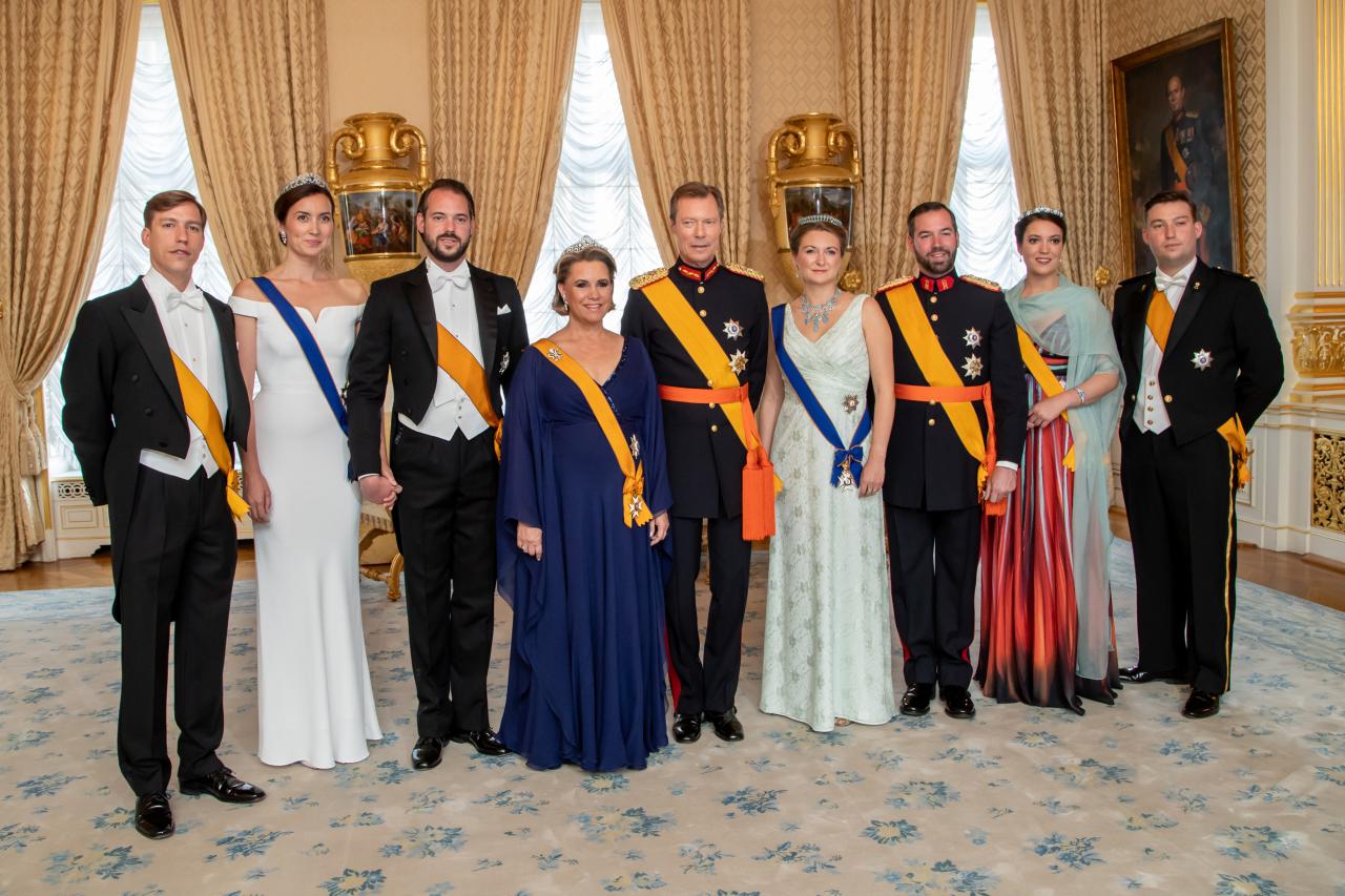 Nationalfeiertag 2018: Die großherzogliche Familie im Gala-Dress