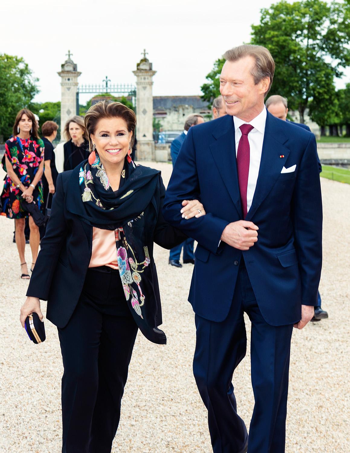 The Grand Duke and Grand Duchess at the celebration of the 500th anniversary of the Chambord Castle