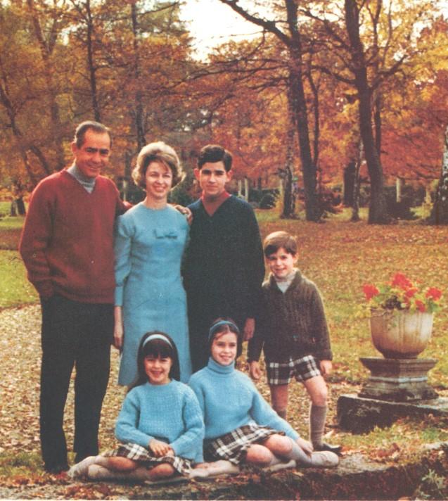 The Grand Duchess surrounded by her parents, brothers and sister