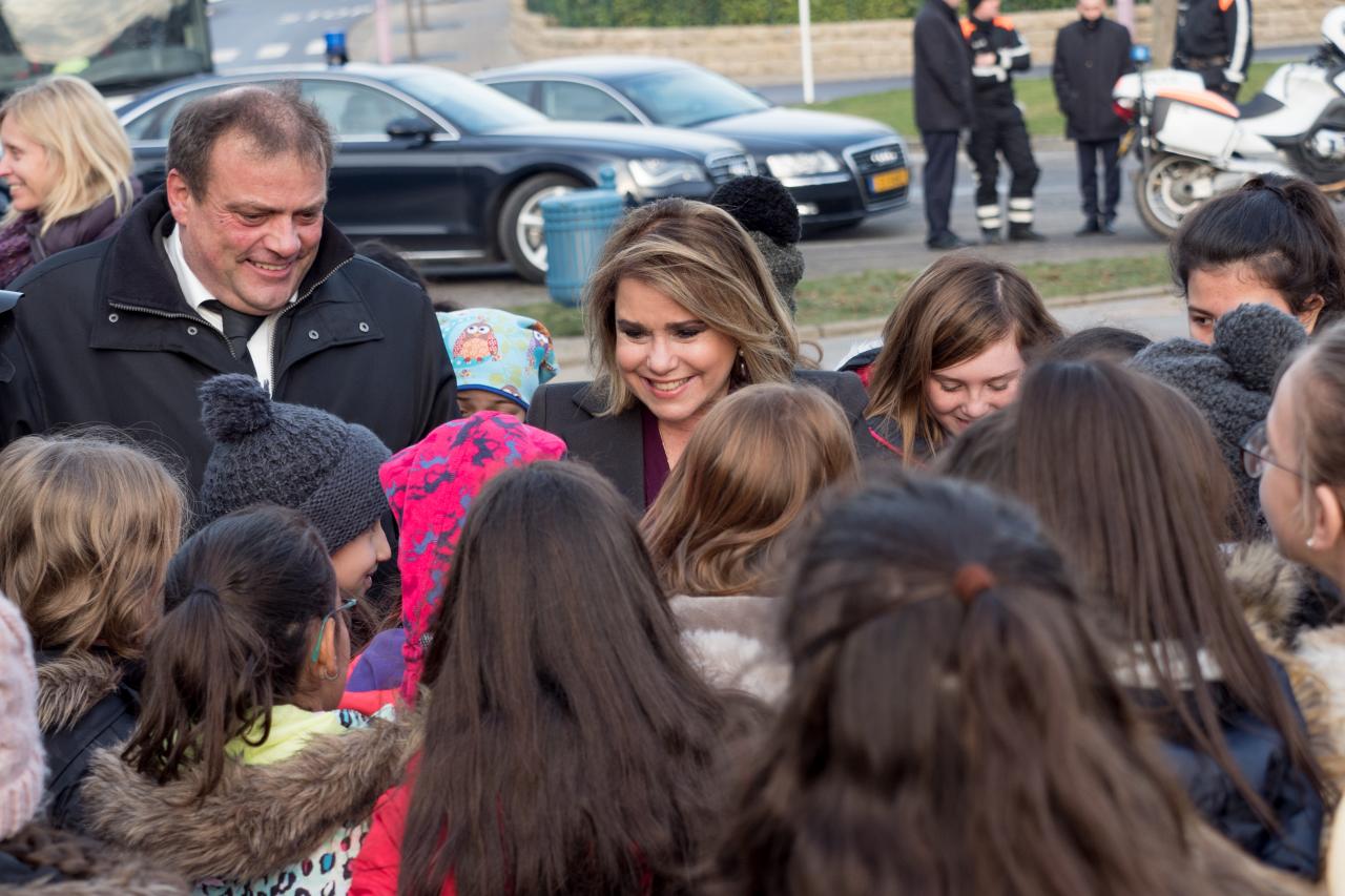 Visit to schools in Ermsdorf and Medernach