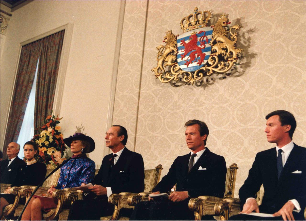 Séance solennelle pour le 25e anniversaire de l’ascension au trône de S.A.R. le Grand-Duc Jean