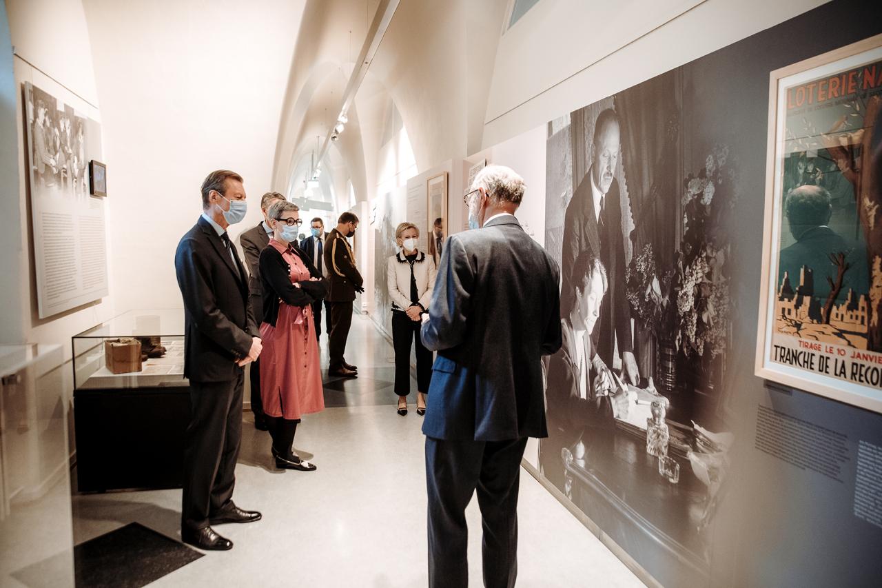 Visite de l'exposition "75 Joer Œuvre – Une histoire de solidarité"