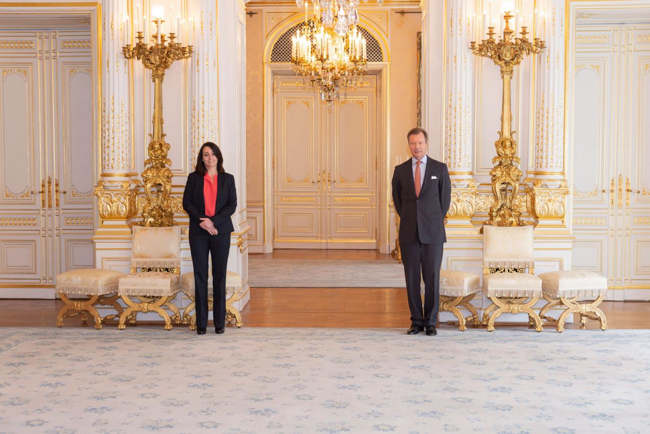 Photo officielle de S.A.R. le Grand-Duc et de Mme Van der Stricht